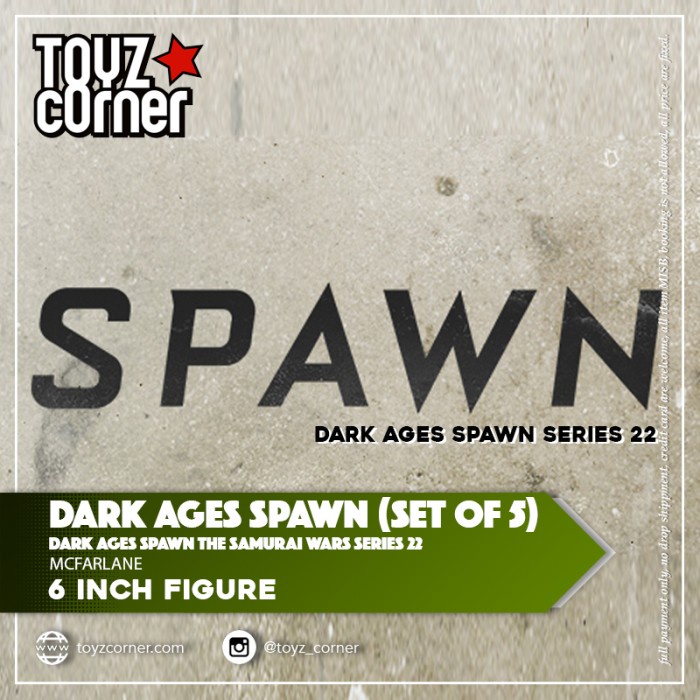 ✨Baru Mcfarlane Toys Dark Ages Spawn The Viking Age Series 22 Set Of 5 Limited