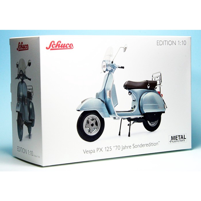 ✅Termurah 1:10 Schuco Vespa Px 125 Blue Motor Diecast Miniatur Not Autoart Berkualitas