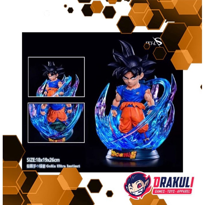 ✨New Statue Sky-Ls X Mrc Dragon Ball Sd - Ultra Instinct Goku Bib Bisa Gojek