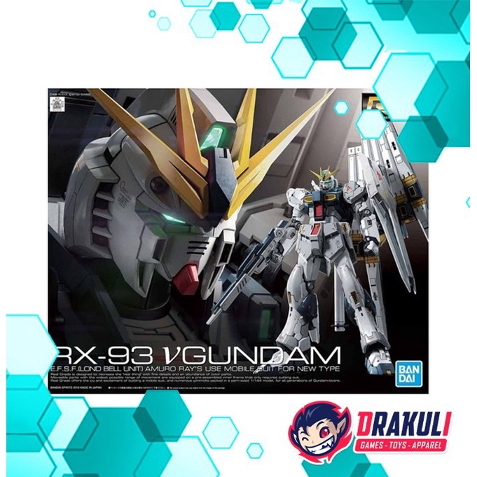 ✨New Bandai Plamo Rg Gundam Rx-93 Nu Gundam / V Gundam 32 Diskon