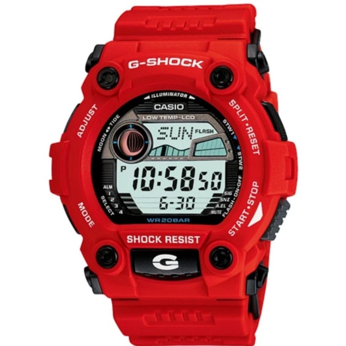 ✅Sale G-Shock 7900-4Dr Merah Jam Tangan Pria Original Garansi Berkualitas