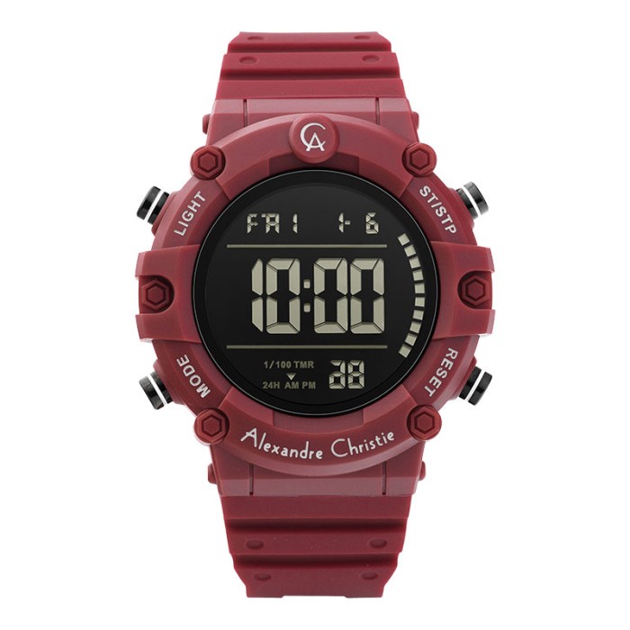 ✅Ready Jam Tangan Pria Alexandre Christie Digiâ Ac 9386 Mh Ripbare Men Digit Diskon