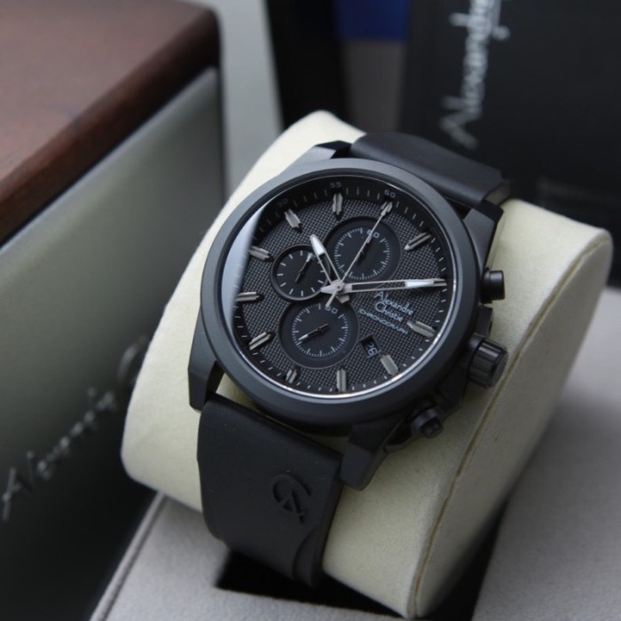 ✅Ready Jam Tangan Pria Alexandre Christie Ac 6659 Mc Original Black Bisa Gojek