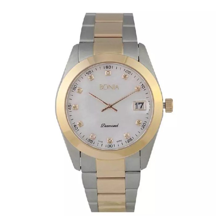 ✅Original Bonia B10082-5157 Jam Tangan Pria - Gold Terbaru
