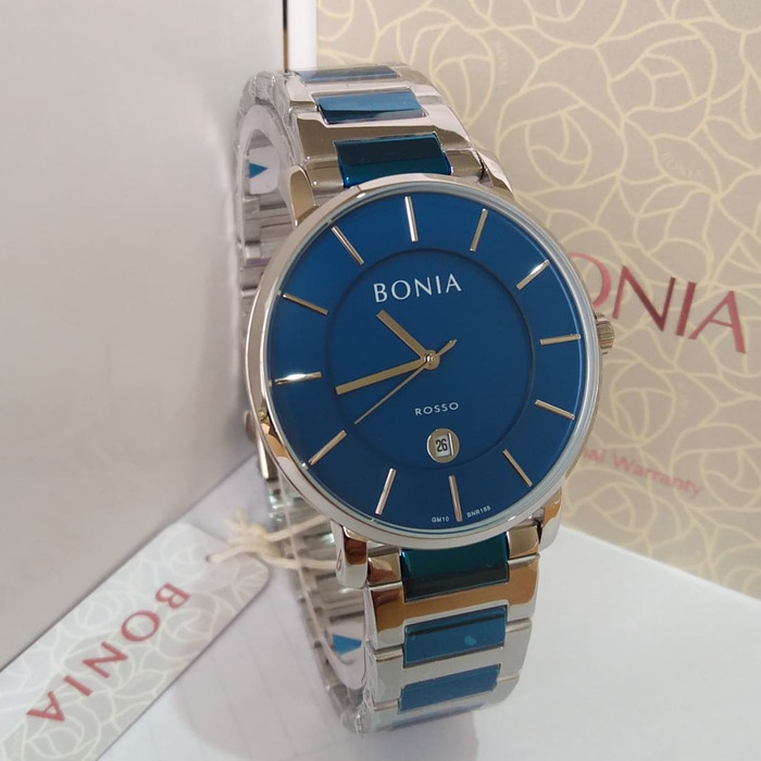 ✅Original Bonia Rosso Bnr168-1182Bl Jam Tangan Pria Original Bergaransi Terbatas