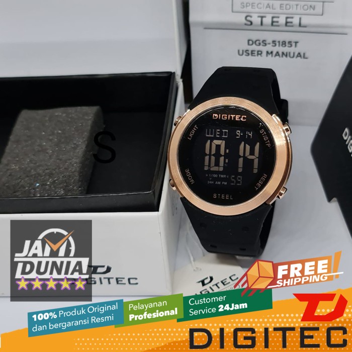 ✅Ori Jam Tangan Digitec Original Dgs-5185T Bk Dgs 5185 Digitec 5185 Pria Diskon