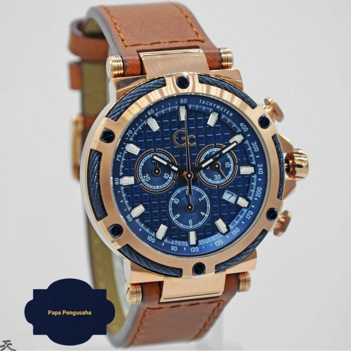 ✅Ori Jam Tangan Pria Original Gc Guess Collection Y54005G7Mf Swismovement Terbatas