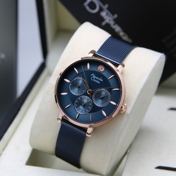 ✅New Ori Alexandre Christie Ac 2959 Rosegold Blue Ac2959 Wanita Original Terbaru