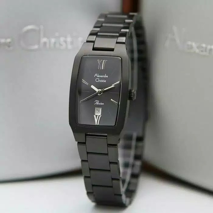 ✅Baru Jam Tangan Cewek / Wanita Alexandre Cristie Ac 2455 Full Black Bisa Sameday