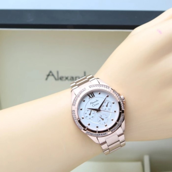 ✅Baru Alexandre Christie Ac 2644 Rosegold Ac2644 Wanitaoriginal Terbatas