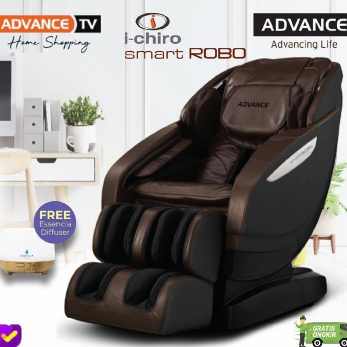 Kursi Pijat Advance Ichiro Smart Robo HS8879 - Orange & Cokelat, 12 Program Otomatis, Seluruh Tubuh