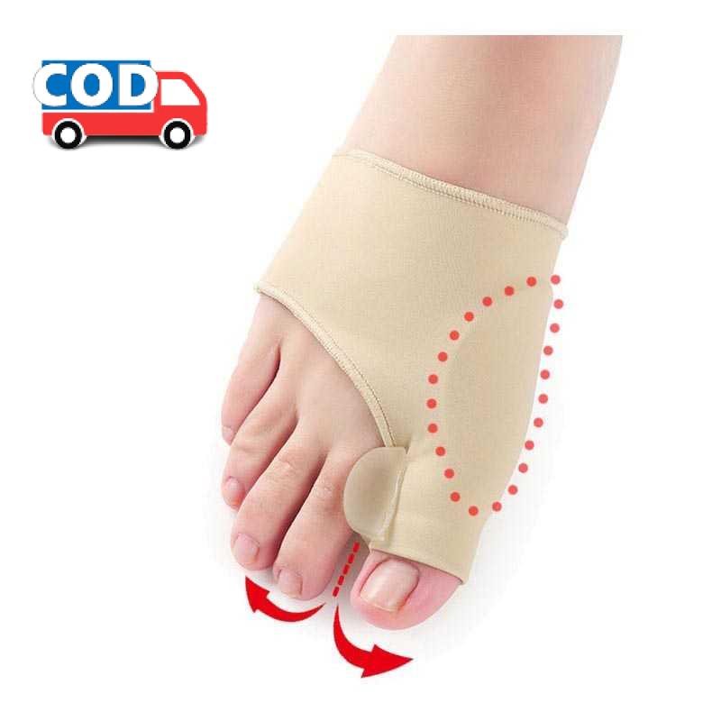 Kain Sleeve Korektor Tulang Jempol Kaki Bahan Katun Spandeks Elastis Memperbaiki Kelainan Cedera Ibu