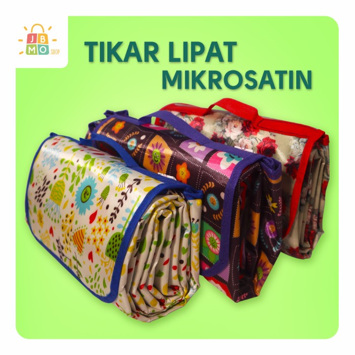 Promo Tikar Piknik Lipat Microsatin/Karpet Lipat Piknik Microsatin Terbaru