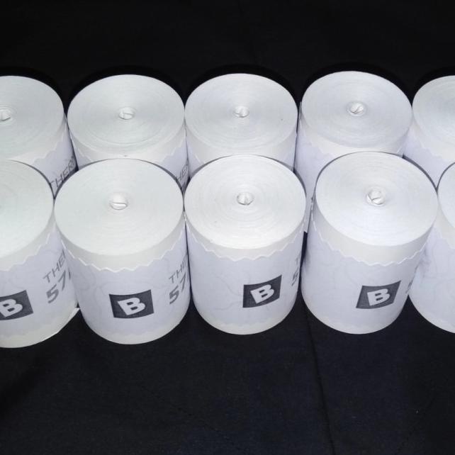 

Kertas 57x40 | 58x40mm struk edc kasir thermal coreless 1 dus 100 roll |Top|Best
