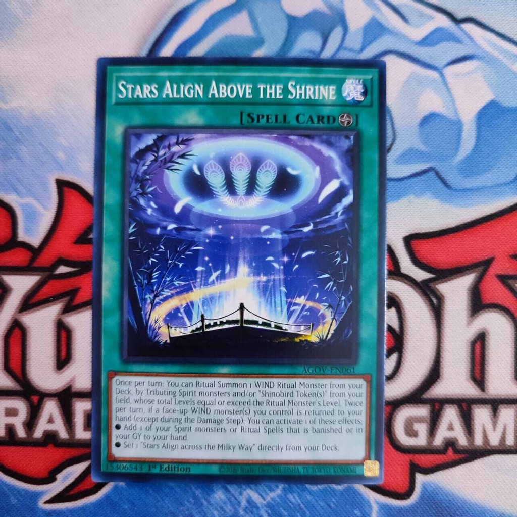 yugioh stars align above the shrine AGOV common 1st original