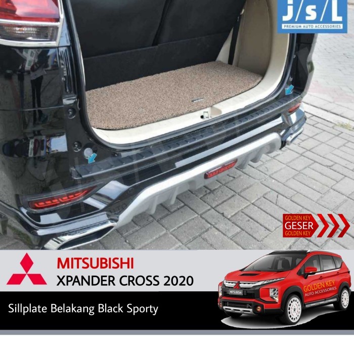 Cod Jsl Sillplate Belakang Xpander Cross 2020 Rear Scuff Plate Black Sport Kode Ema282