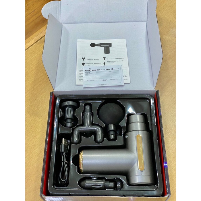JM- ROLINSON RL-MG01 Alat pijat MASSAGE GUN-DEEP TISSUE MUSCLE MASSAGER