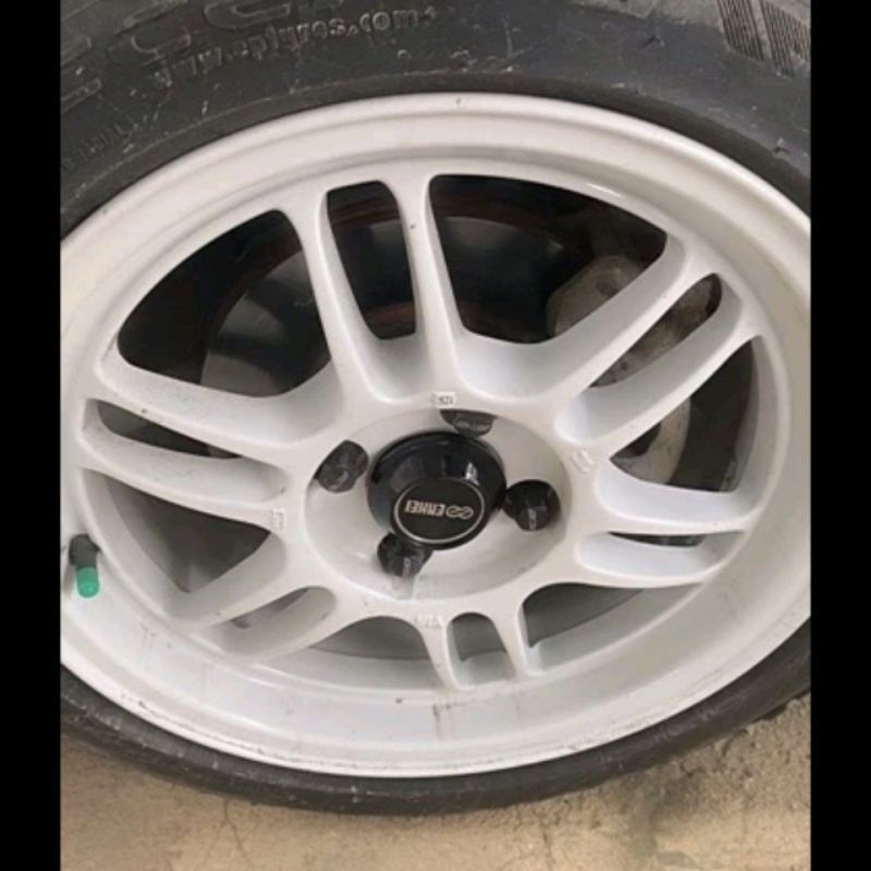 Dop Velg Racing Mobil Ring 15 ENKEI RPF1 Stiker Resin Timbul