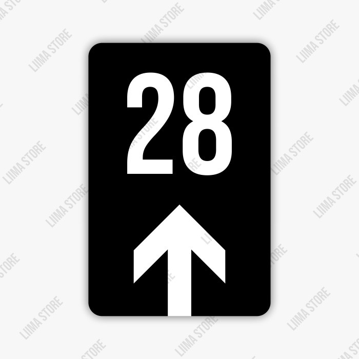 Promo Nomor Rumah Unik 20X30Cm Plang Custom Plat Alumunium