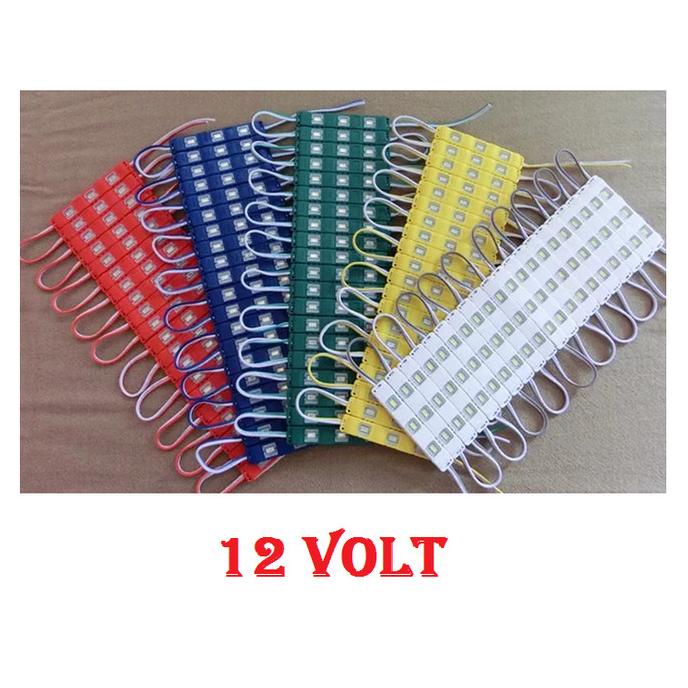 LAMPU LED STRIP 3 MATA SAMSUNG SMD 5630 5730 WATERPROOF 12V 12 VOLT