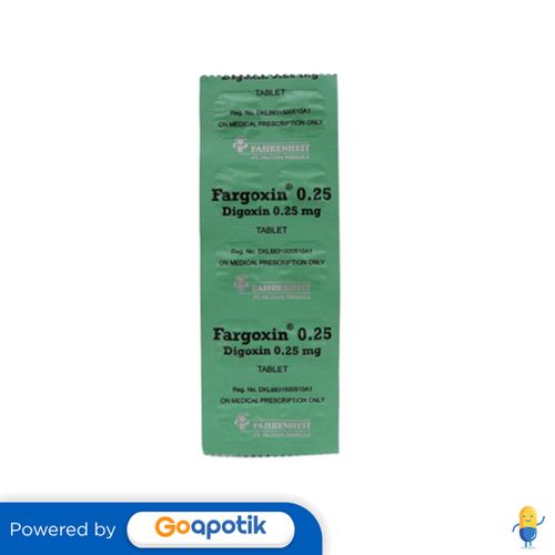 FARGOXIN 0.25 MG STRIP 10 TABLET