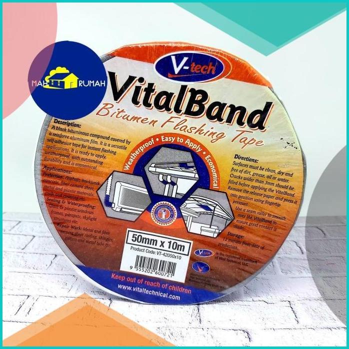 

Vitalband Fastband Isolasi Talang Bitumen Tape - 5 cm x 10 m 20JVLZ3