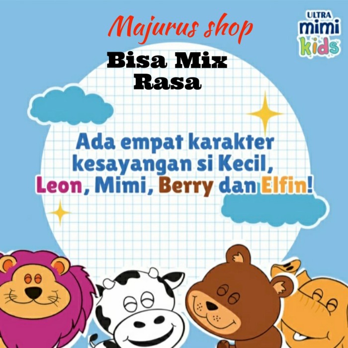 

Ultra Mimi Kids 125Ml Fullcream Coklat Stroberi Vanilla Isi 40 Pcs