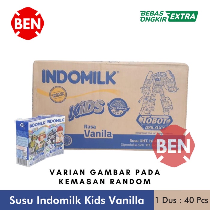 

Susu Indomilk Kids Vanila 1 Dus 40 Pcs 115Ml 115 Ml - Kecil Putih