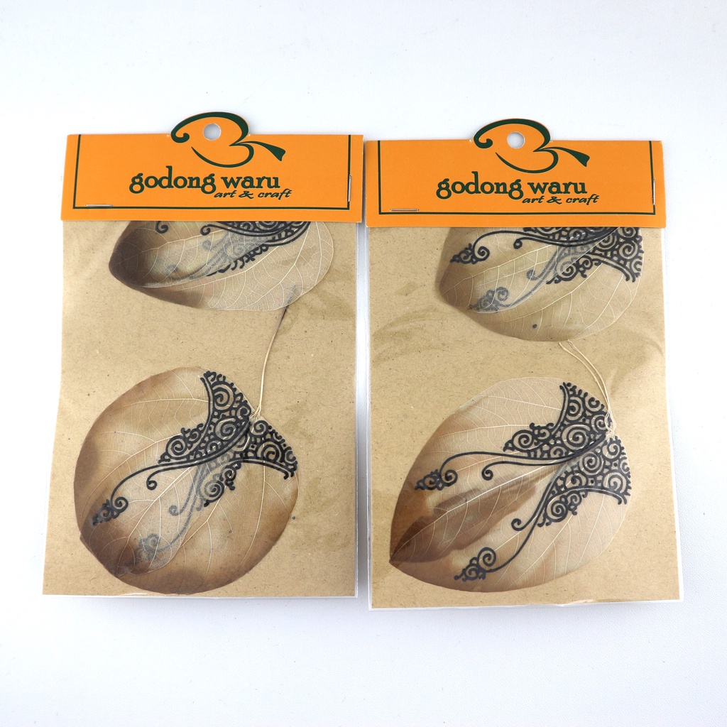 

Kerangka Daun Kupu Kupu Kering Motif Isi 2 Lembar