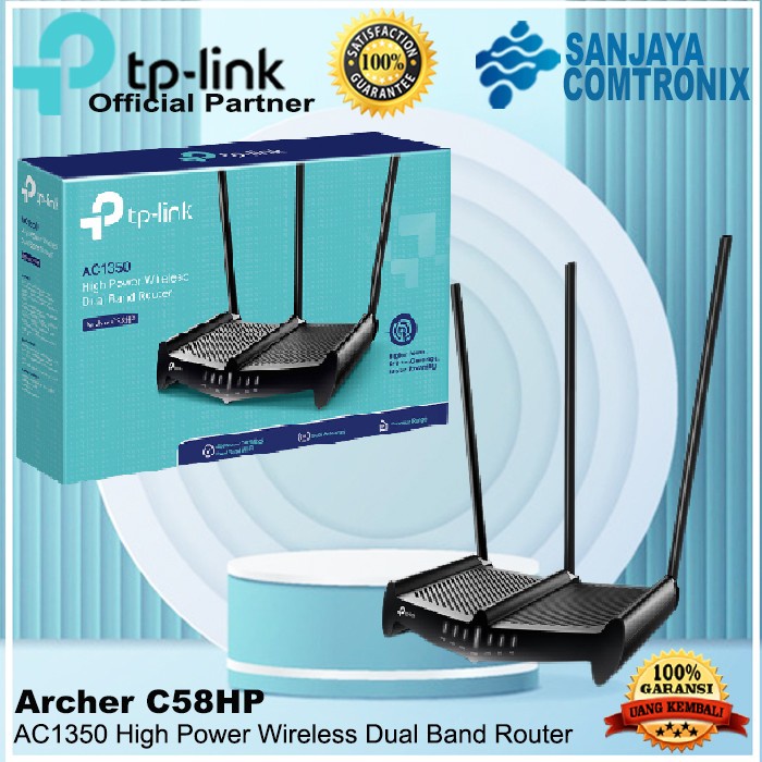 ARCHER C58HP TP-LINK AC1350 High Power Wireless Dual Band Router