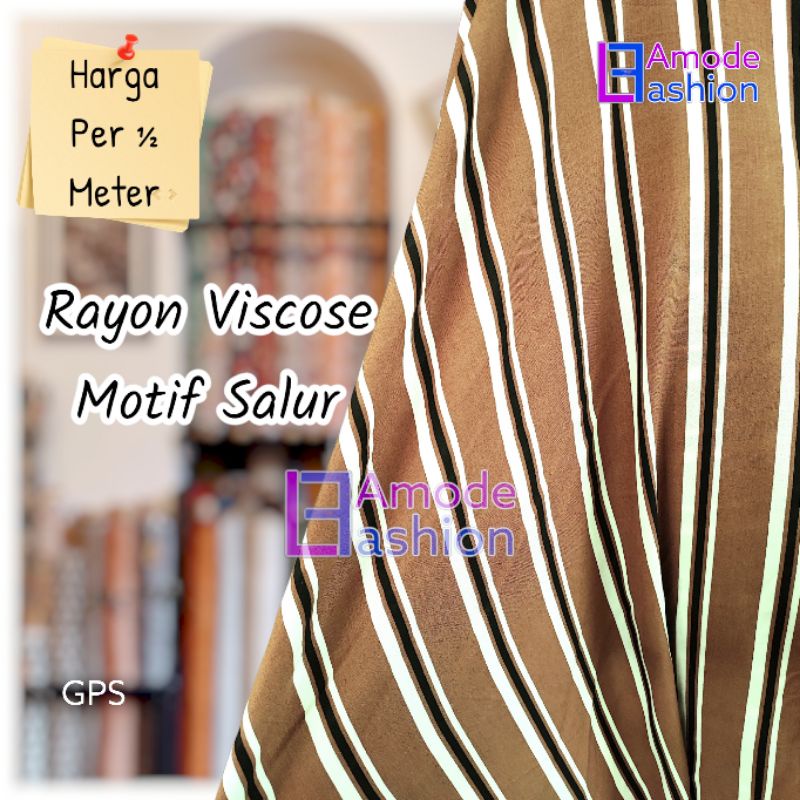 Kain Rayon Viscose Motif Salur