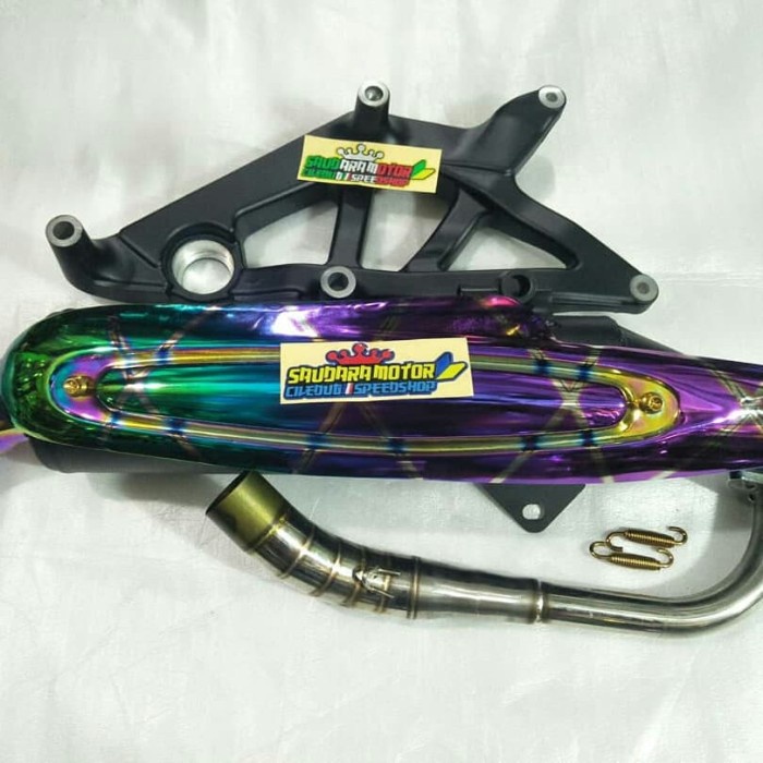 [Baru] Paketan Arm  Knalpot Tsukigi  Tameng  Corong  Per Fino Tis Rainbow Limited