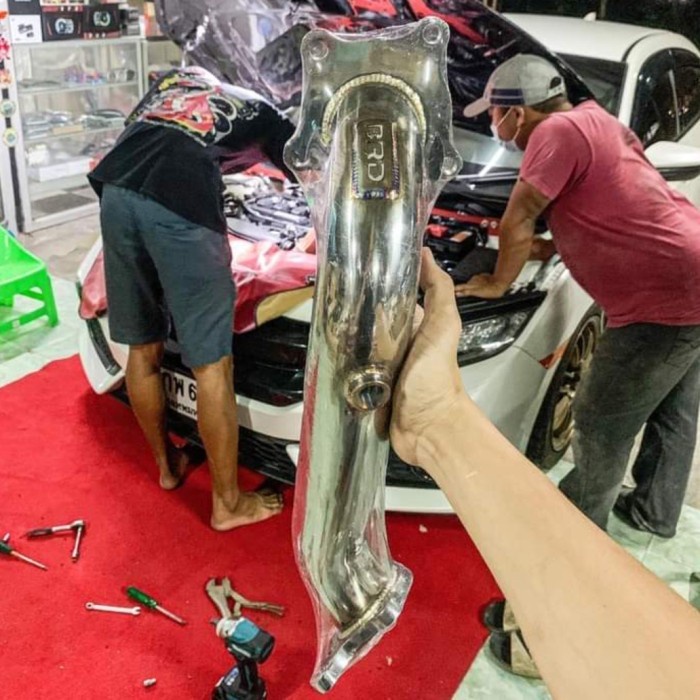 [Original] Downpipe Brd Knalpot Honda Civic Turbo Fc Fk  Crv Turbo Berkualitas