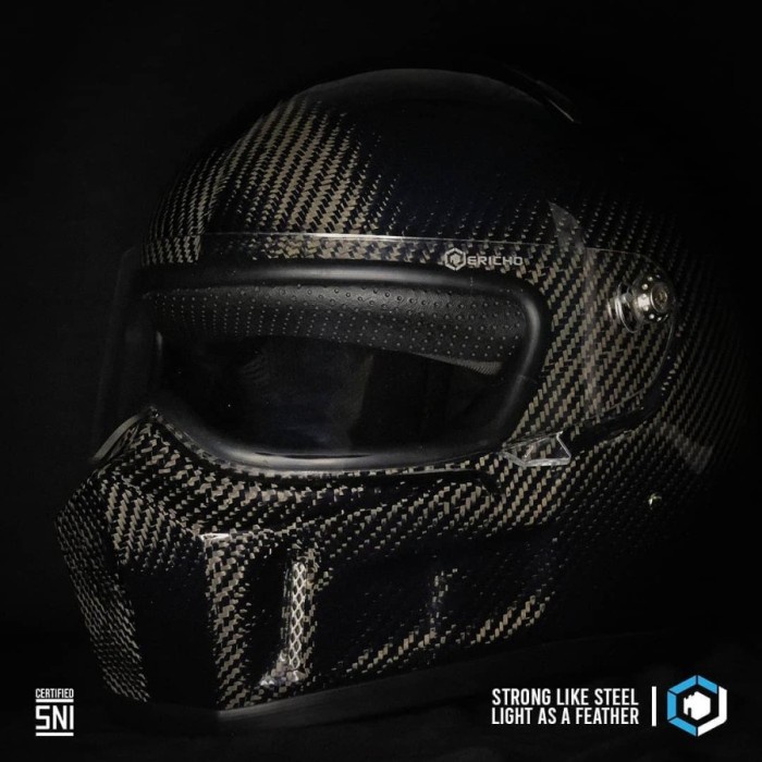 ✨Ori Jericho Helm Carbon Retro Ff1400 I Helm Full Face Ori Sni Limited