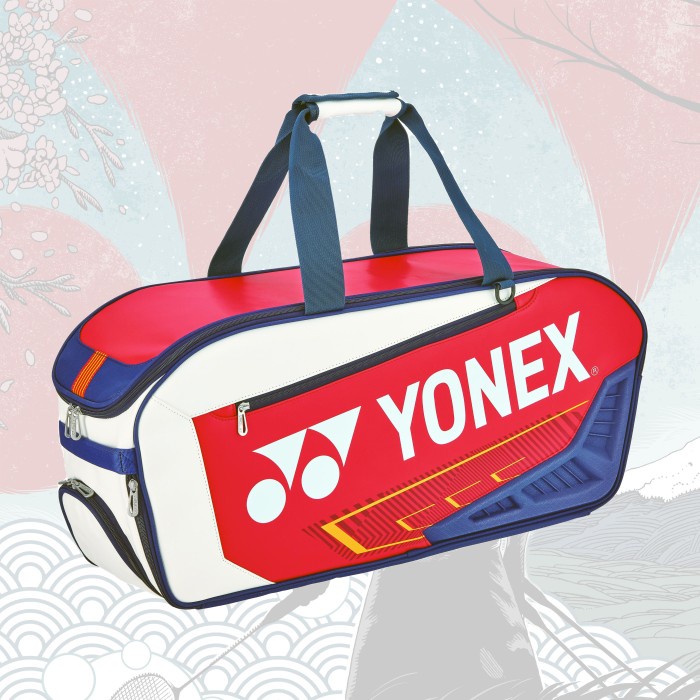 ✨Ori Tas Raket Badminton Yonex Expert Tournament Bag Ba02331Wex White Navy Terbaru