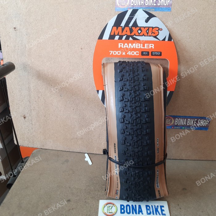 ✨Ori Ban Luar Maxxis Rambler 700 X 40C Skinwall Exo Tr - 700C Gravel Terbatas