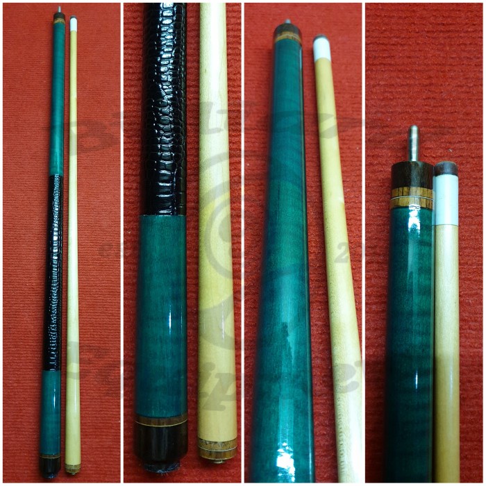 Stick Billiard - Ambarawa Custom Cue - Green Stick Billiard