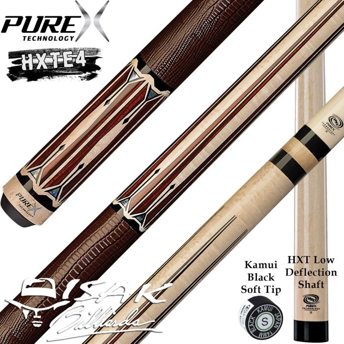 ✨New Ori Purex Hxte4 Cue - Hxt Low Deflection Shaft Billiard Stick Players Play Berkualitas