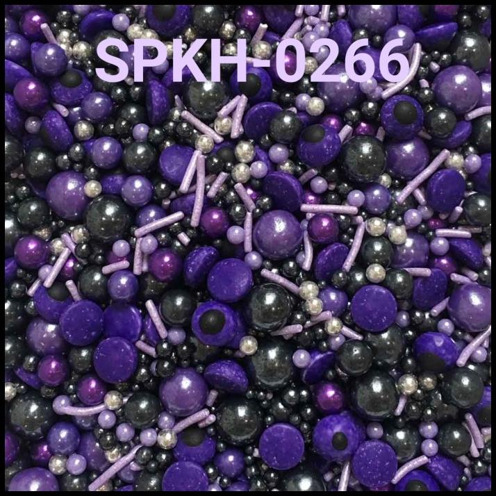 

HOT DEAL SPKH-0266 SPRINKLES SPRINKLE SPRINGKEL 500GR MUTIARA UNGU HITAM !!!!