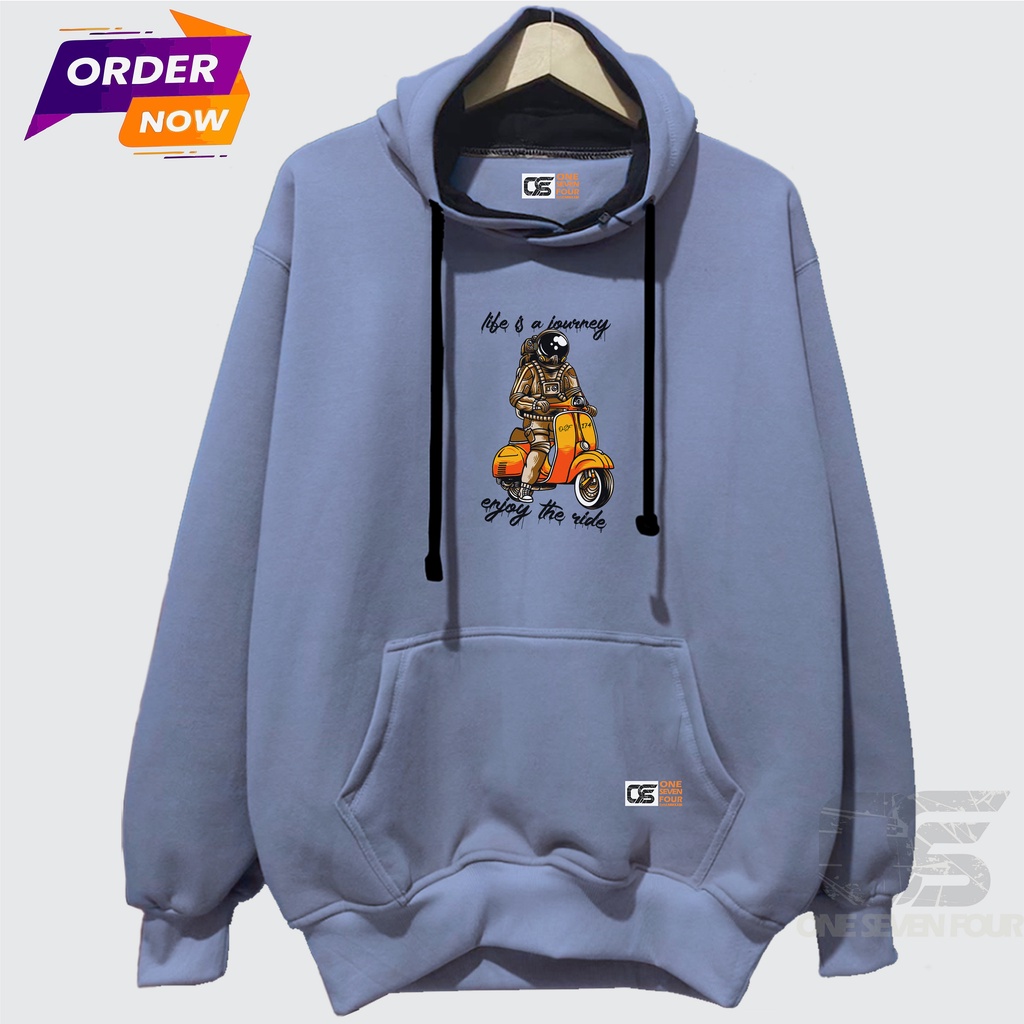 Hoodie Pria Bahan Tebal Flece Sweater Polos Jaket Hoodie Pria Premium Warna Denim Sweater Hoodei Wan