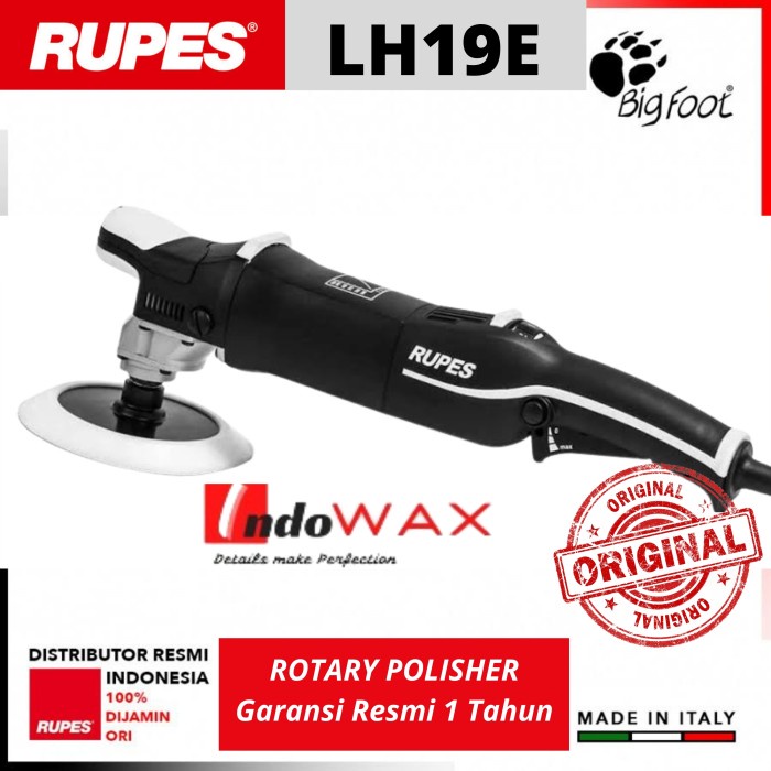 JM- RUPES Bigfoot LH19E ROTARY Polisher LH 19E Mesin Poles Mobil