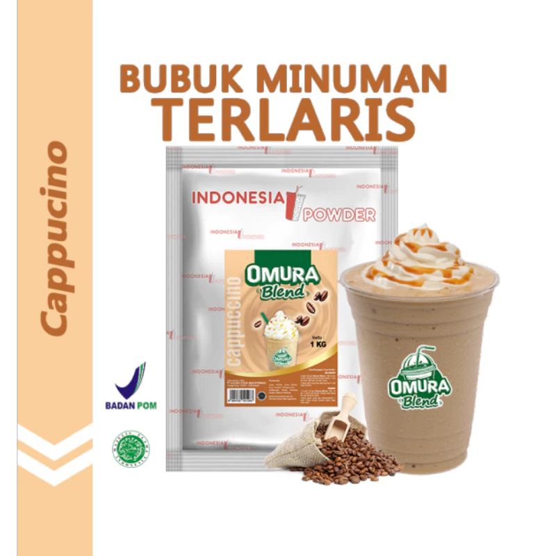 

Cappucino 1Kg / Indonesia Powder / Bubuk Minuman Berkualitas / Bubuk Omura Blend