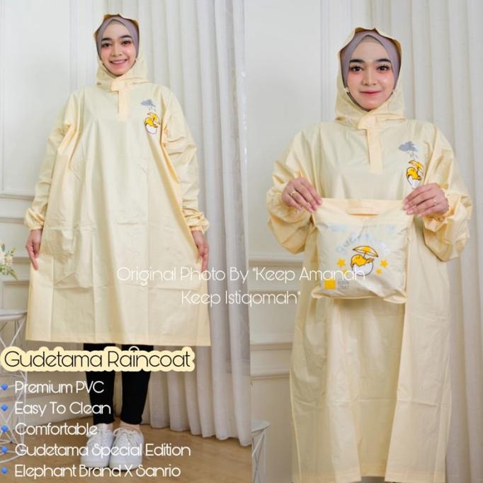 Jas Hujan Raincoat Terusan Dewasa GUDETAMA Lucu Imut