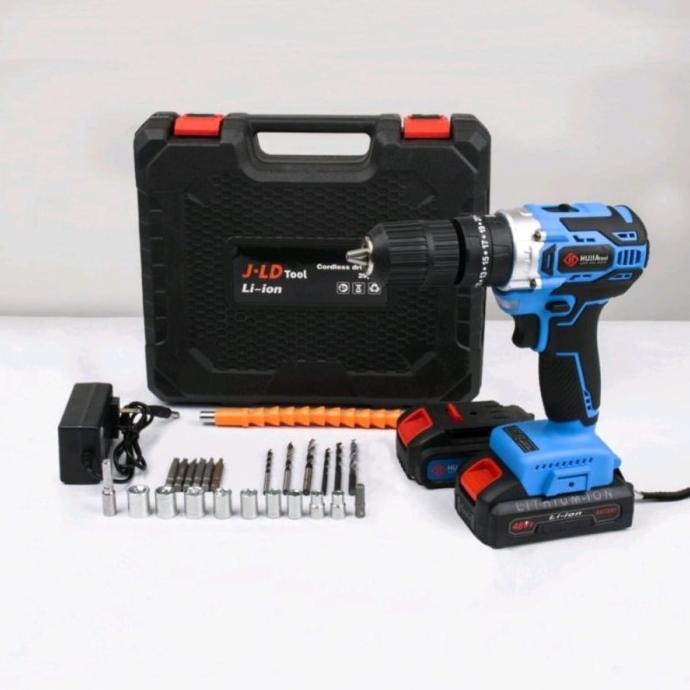 Hujia 2021 Cordless Drill 48V 2021 Baterai 48V Cordless Bor Beton Ready