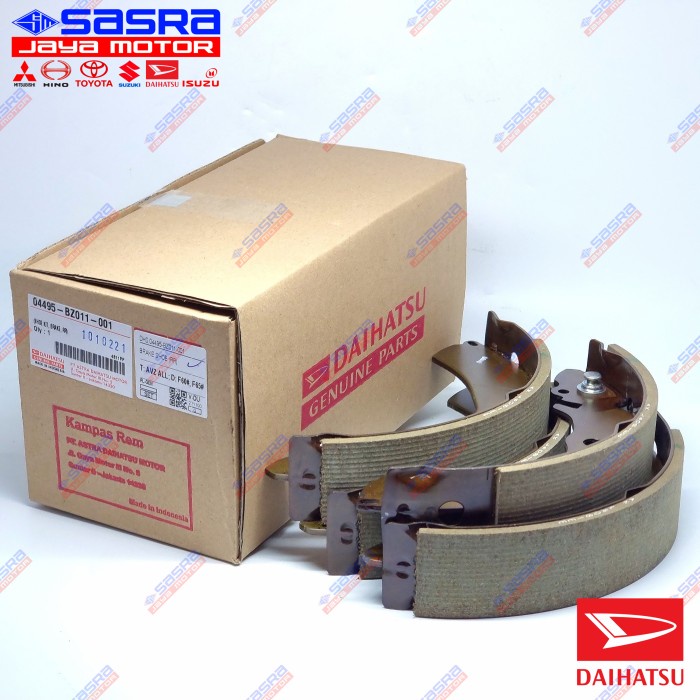 Brake Shoe ORI AVANZA/XENIA 2003-2021 Daihatsu Genuine Parts DHS.04495-BZ011-001 Kampas Rem Belakang