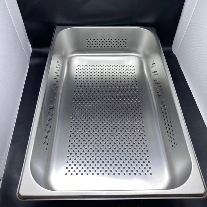 PERFORATED 1/1 10CM GASTRONOM FOOD PAN CHAFING DISH INSERT STAINLESS