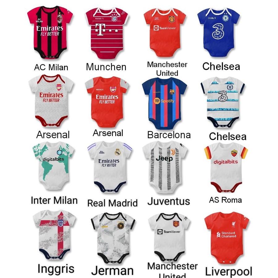 Jumper Bola Bayi / Baju Bola Bayi / Romper Baby Klub / Jersey Bola Bayi / Football Baby Jumper/ Jump