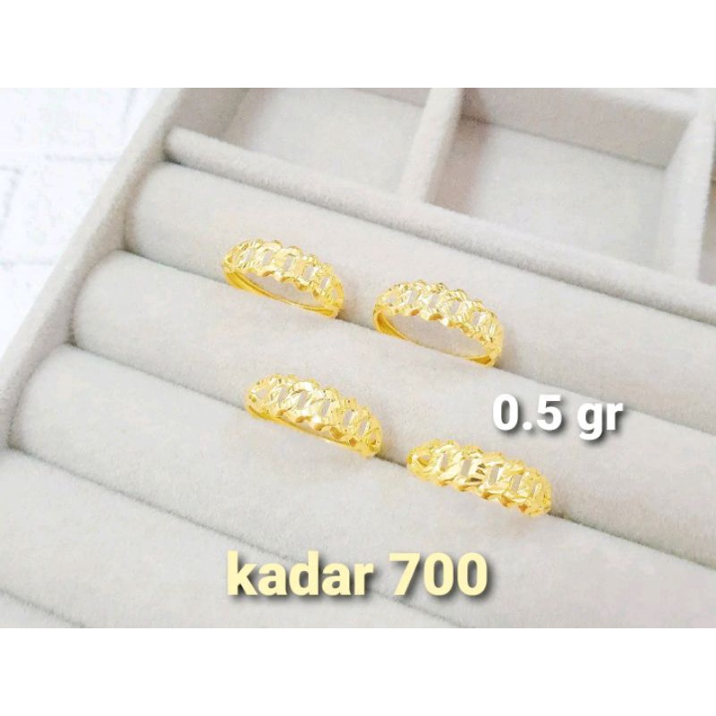 Cincin Emas Asli Kadar 700 16K