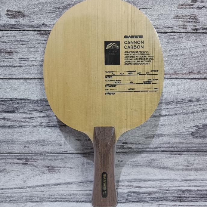Kayu Bet Pingpong Tenis Meja Sanwei Cannon Carbon Fl Original Kode 1368