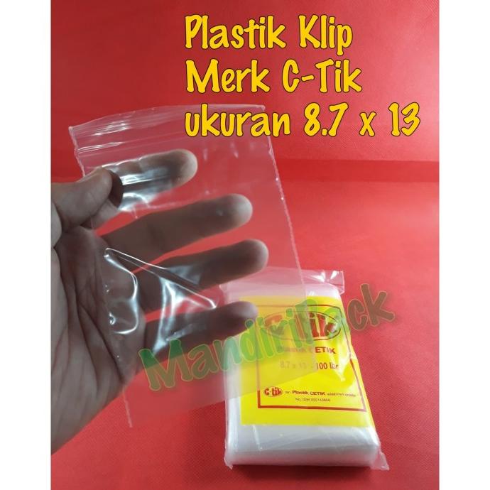 Plastik Klip Cetik / C Tik 8.7 X 13 Isi 100 Kode 1359